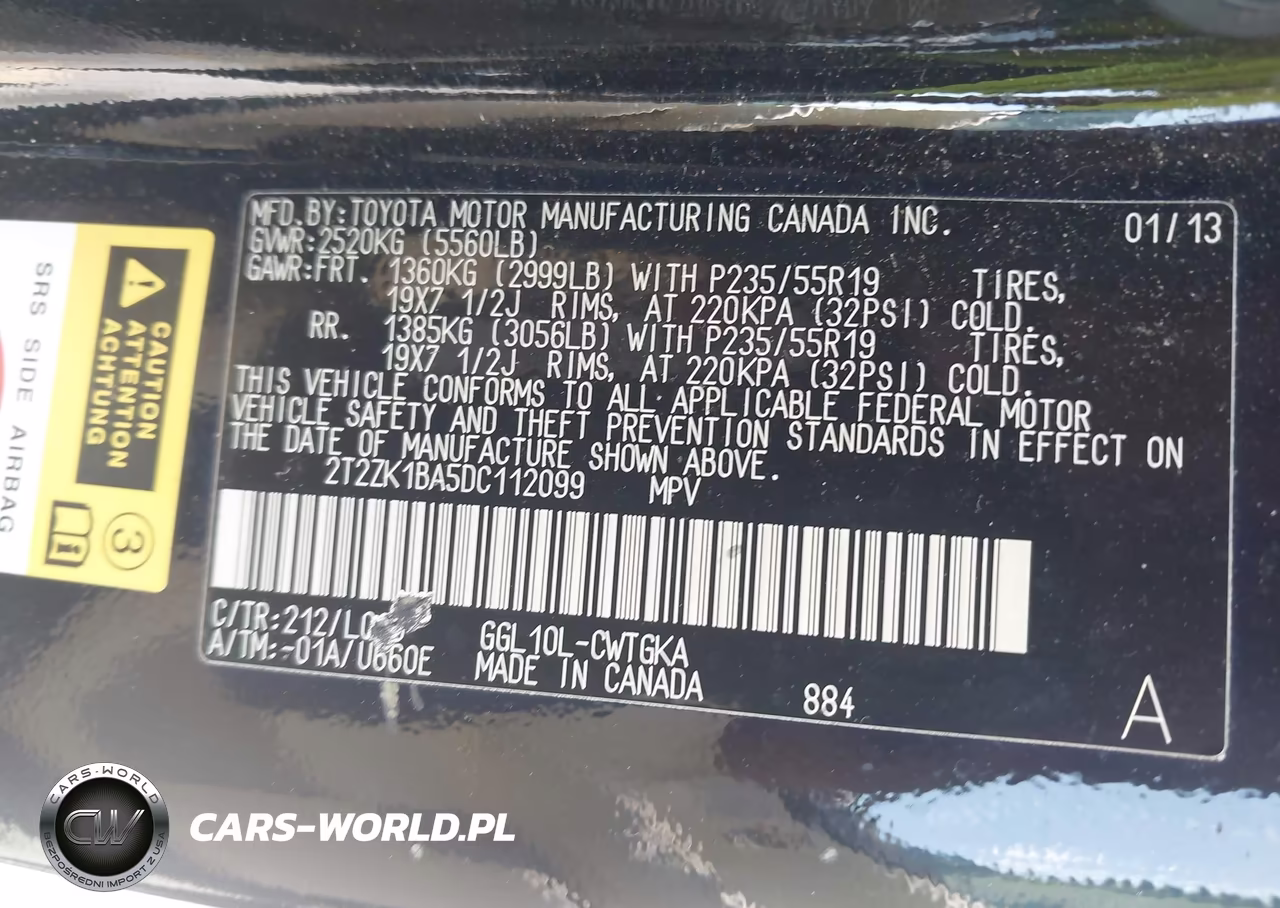 2013 Lexus Rx 350 VIN:2T2ZK1BA5DC112099 - 9