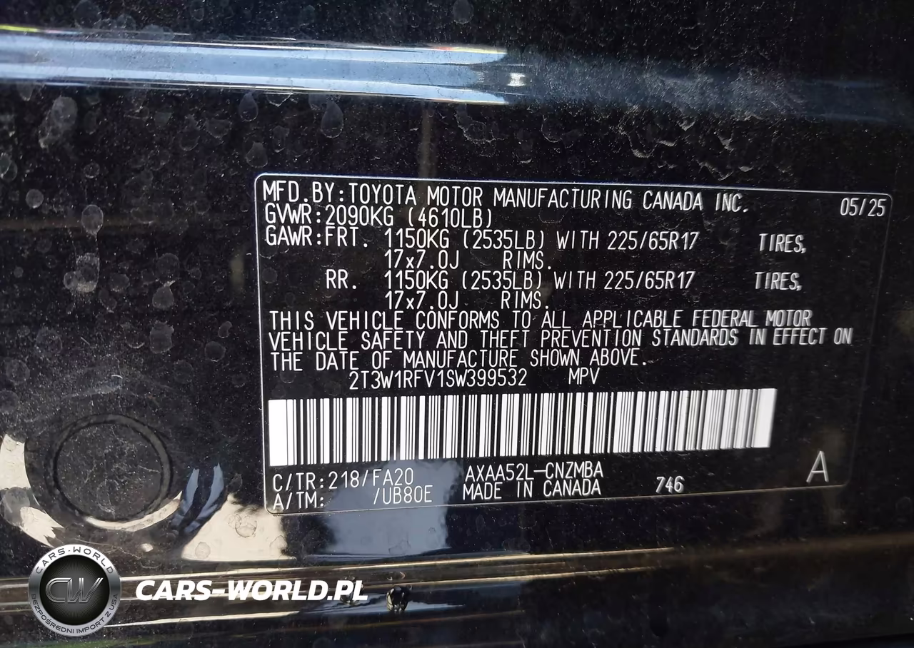 2025 Toyota Rav4 Xle VIN:2T3W1RFV1SW399532 - 9