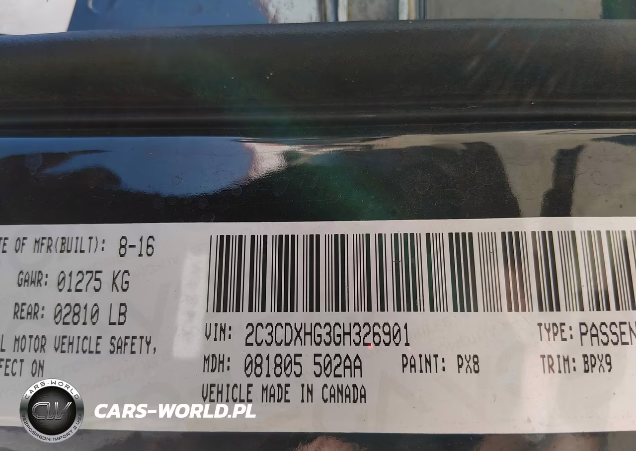 2016 Dodge Charger Sxt VIN:2C3CDXHG3GH326901 - 9