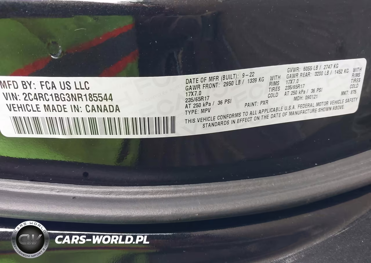 2022 Chrysler Pacifica Touring L VIN:2C4RC1BG3NR185544 - 9
