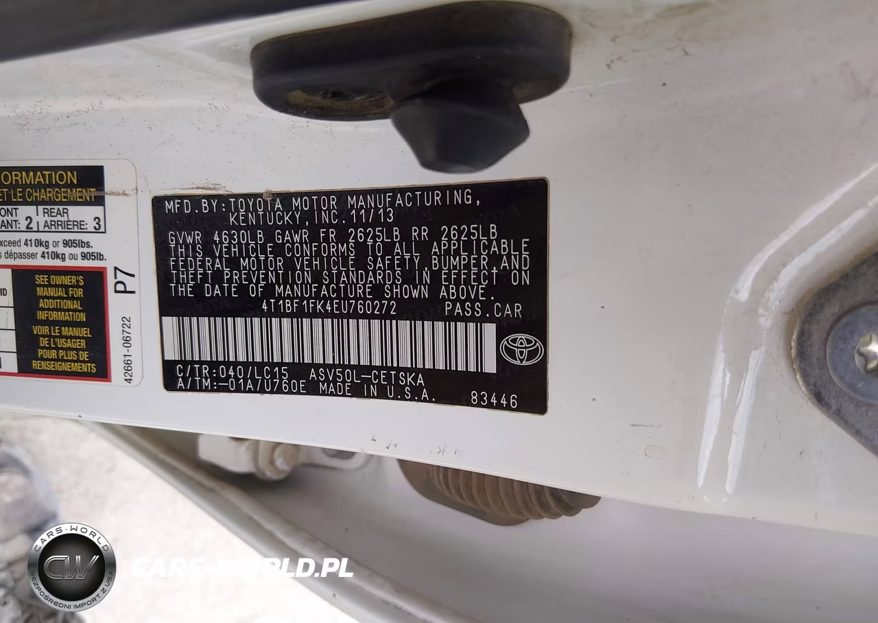 2014 Toyota Camry Se VIN:4T1BF1FK4EU760272 - 9