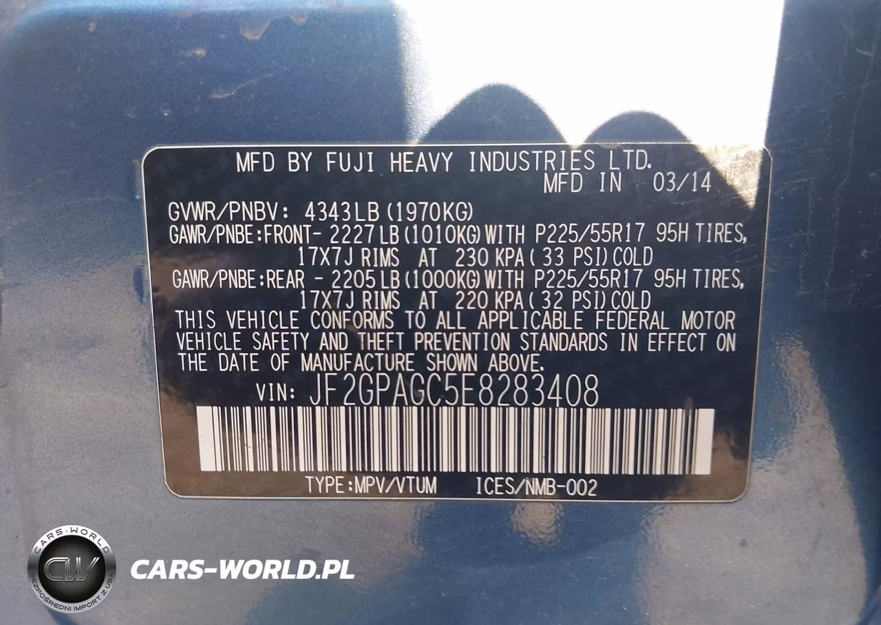 2014 Subaru Xv Crosstrek 2.0I Limited VIN:JF2GPAGC5E8283408 - 9