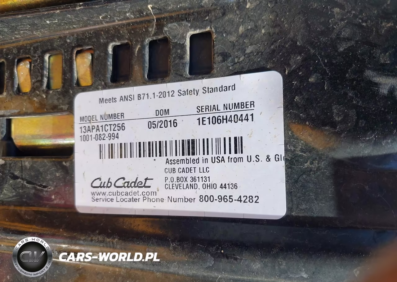 2016 Cub Cadet Riding Lawnmower VIN:1E106H40441 - 9
