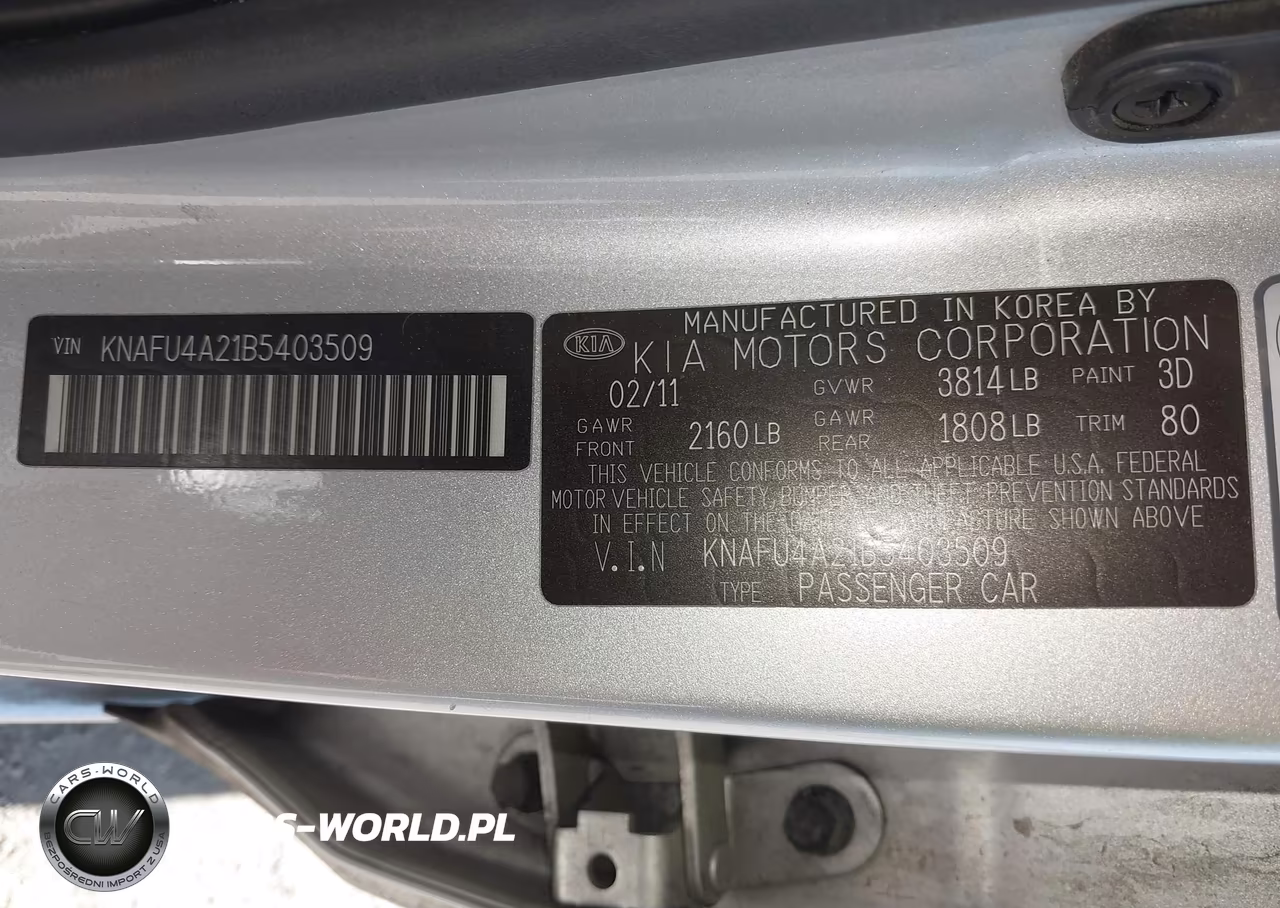 2011 Kia Forte Ex VIN:KNAFU4A21B5403509 - 9