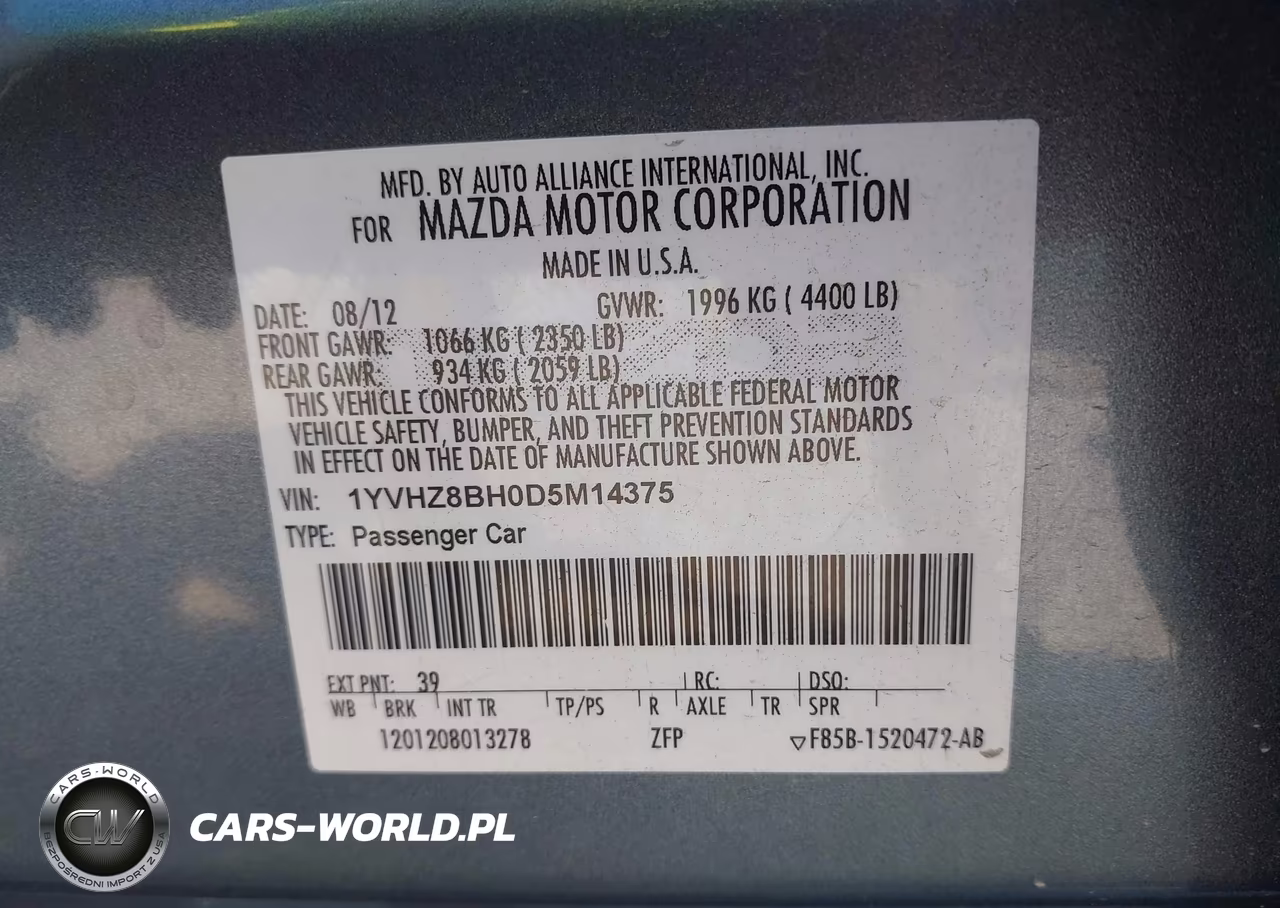 2013 Mazda Mazda6 I Sport VIN:1YVHZ8BH0D5M14375 - 9