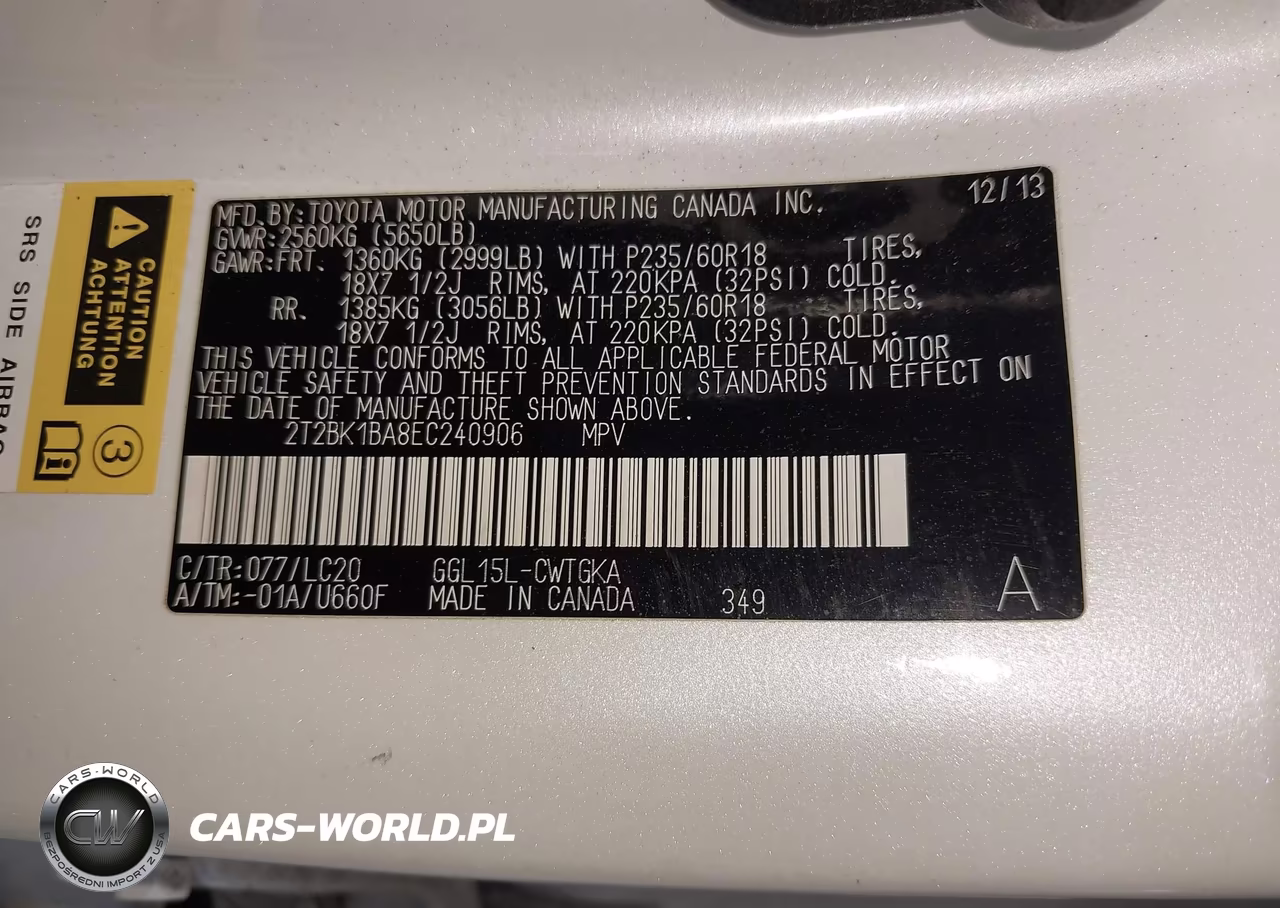2014 Lexus Rx 350 VIN:2T2BK1BA8EC240906 - 9