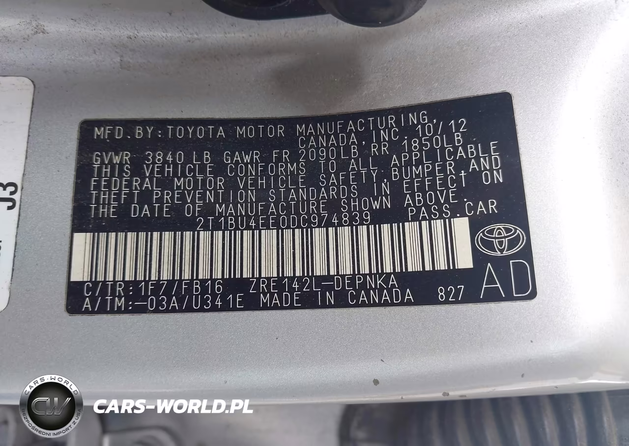 2013 Toyota Corolla Le VIN:2T1BU4EE0DC974839 - 9