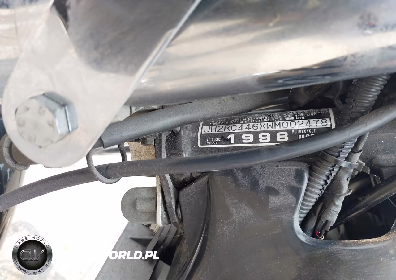 1998 Honda Vt750 Cd2 VIN:JH2RC446XWM002478 - 10