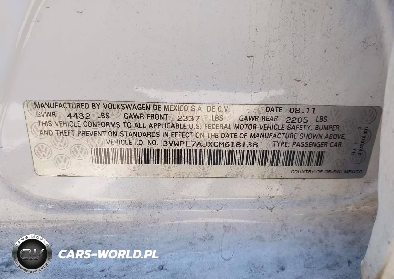2012 Volkswagen Jetta Sportwagen 2.0L Tdi VIN:3VWPL7AJXCM618138 - 9