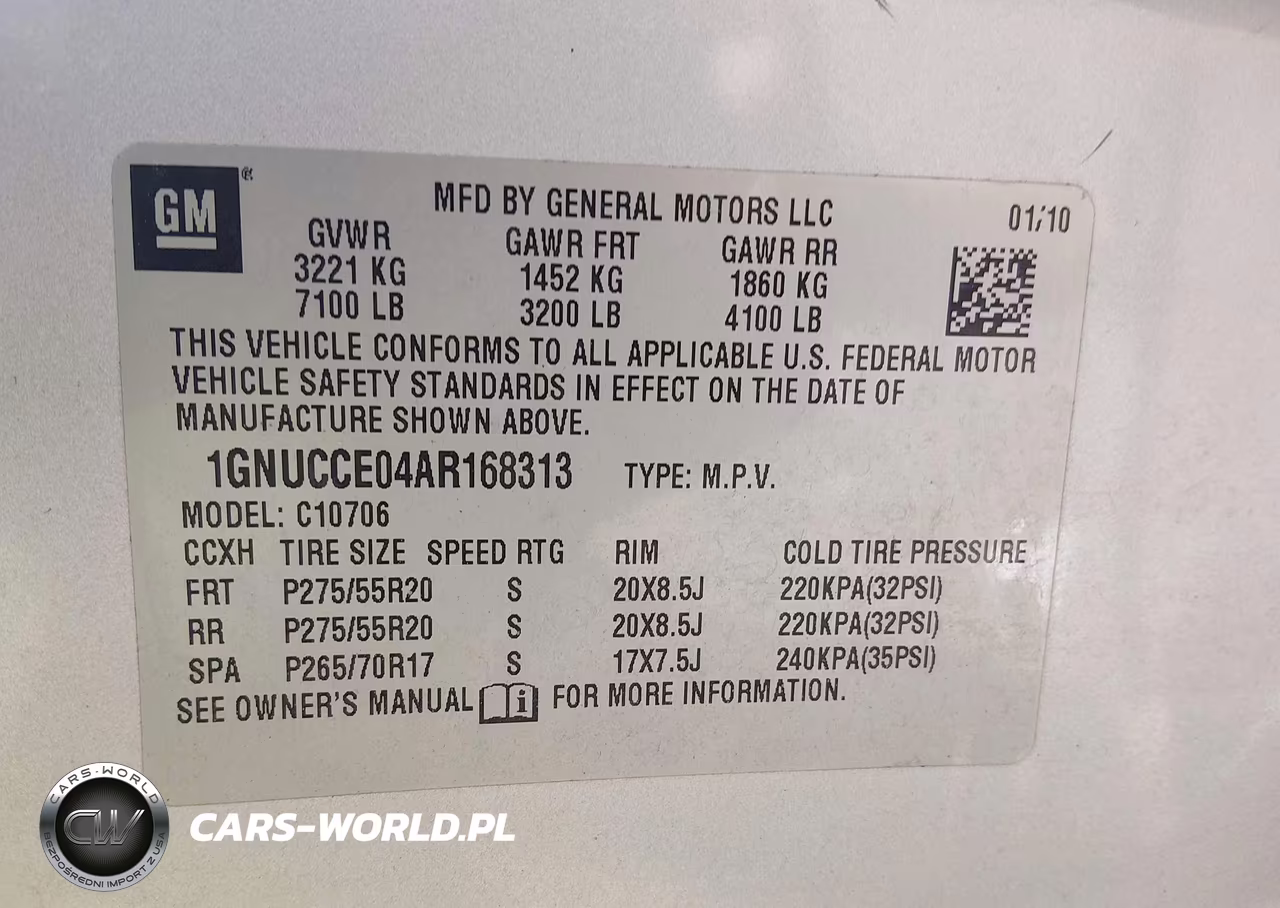 2010 Chevrolet Tahoe Ltz VIN:1GNUCCE04AR168313 - 9