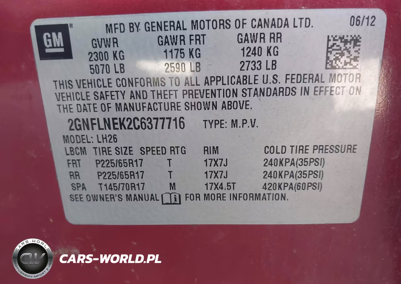 2012 Chevrolet Equinox Lt W-2Lt VIN:2GNFLNEK2C6377716 - 9