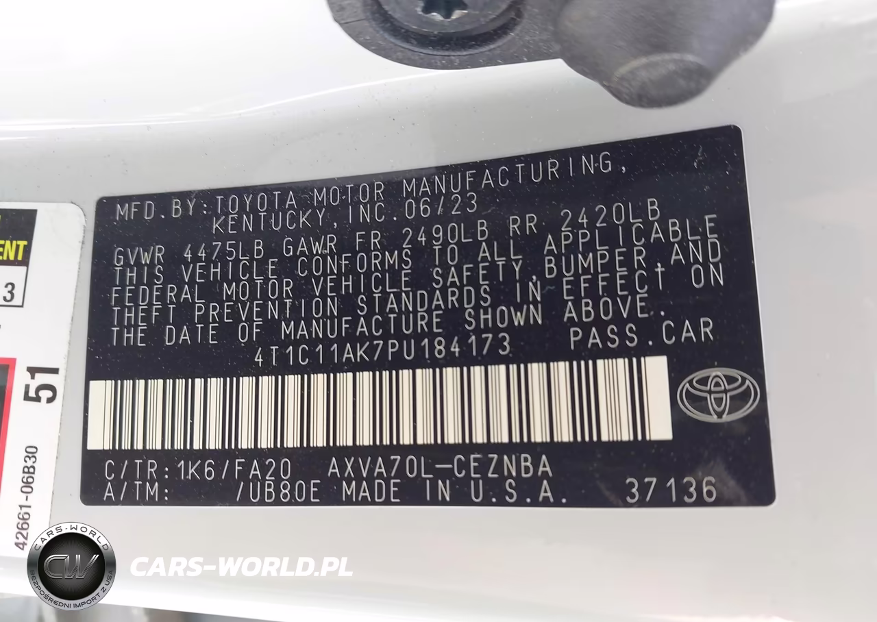2023 Toyota Camry Le VIN:4T1C11AK7PU184173 - 9