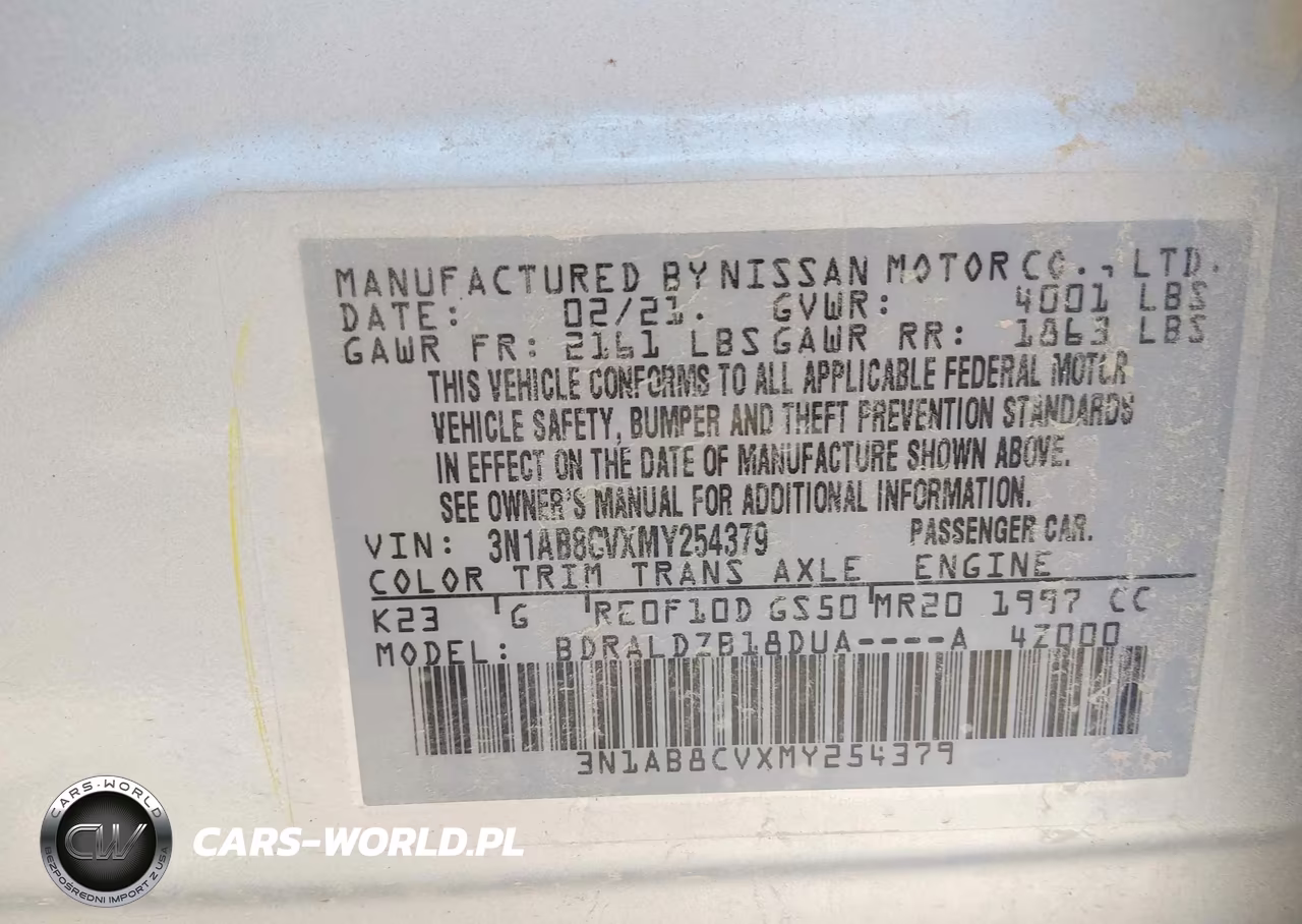 2021 Nissan Sentra Sv Xtronic Cvt VIN:3N1AB8CVXMY254379 - 9