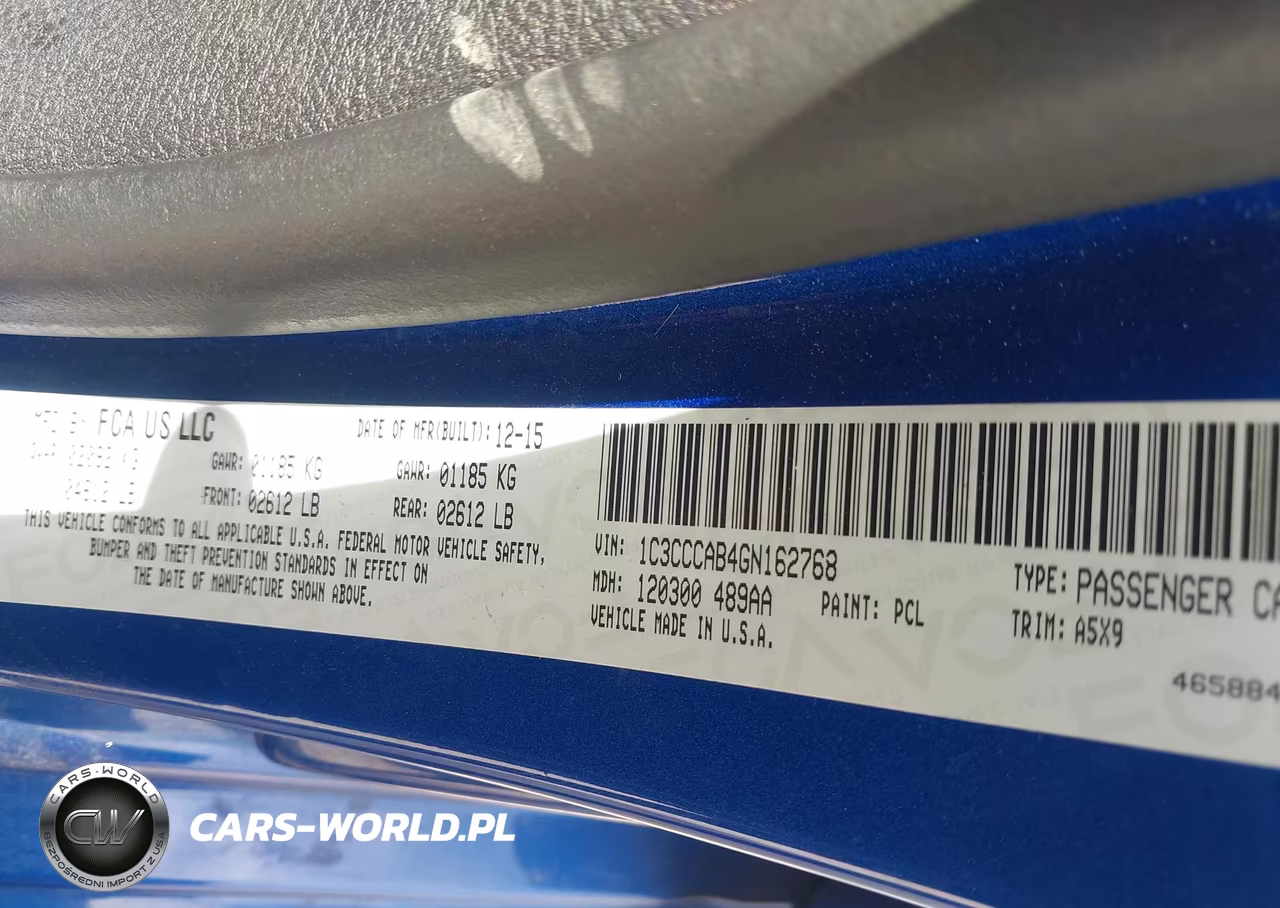 2016 Chrysler 200 Limited VIN:1C3CCCAB4GN162768 - 9