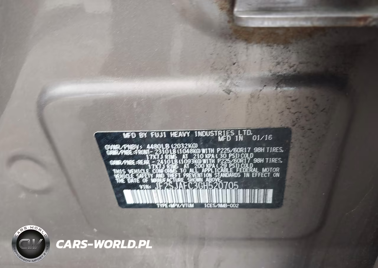 2016 Subaru Forester 2.5I Premium VIN:JF2SJAFC3GH520705 - 9