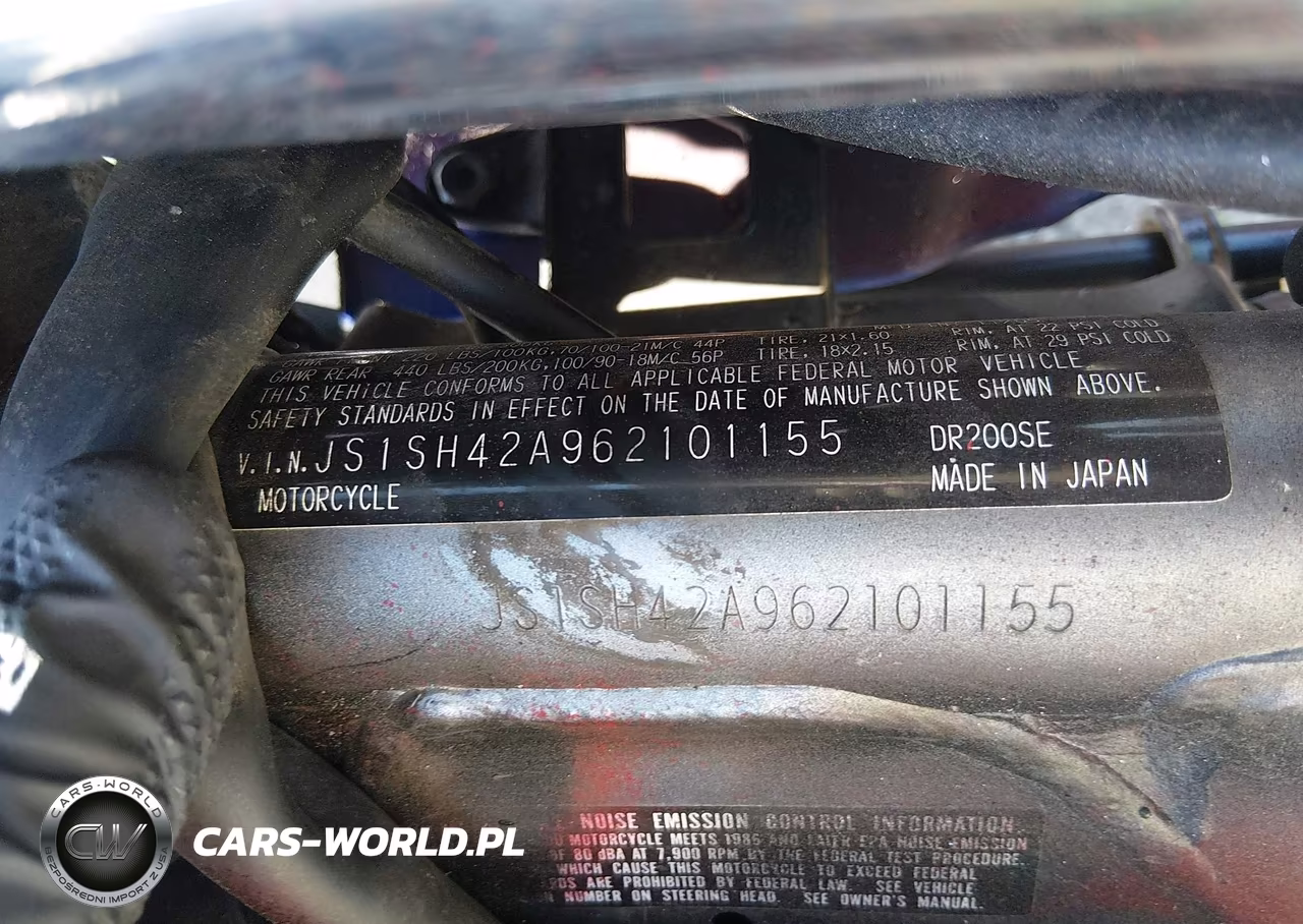 2006 Suzuki Dr200 Set VIN:JS1SH42A962101155 - 10