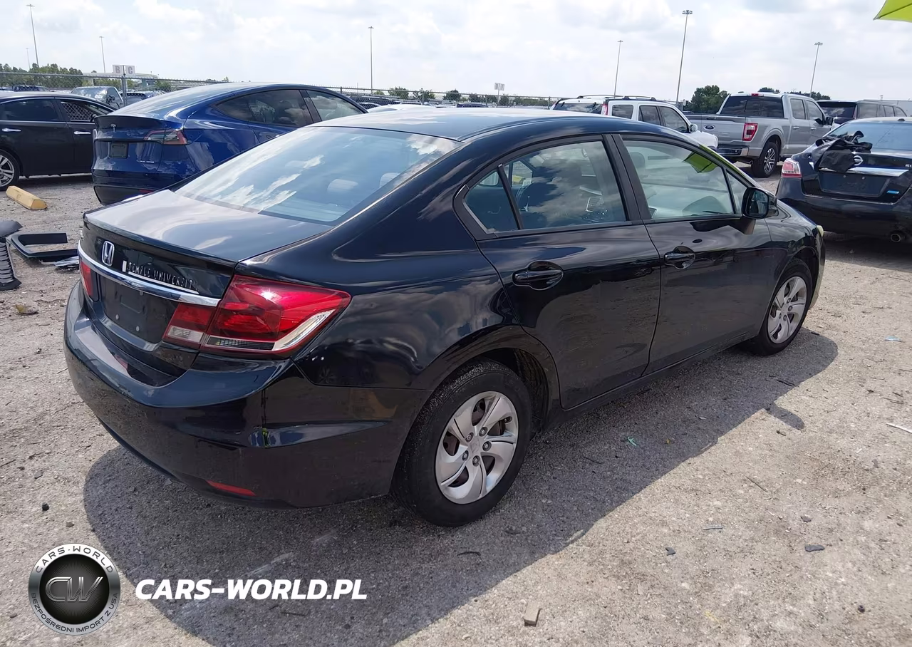 2013 Honda Civic Lx VIN:2HGFB2F50DH584325 - 4