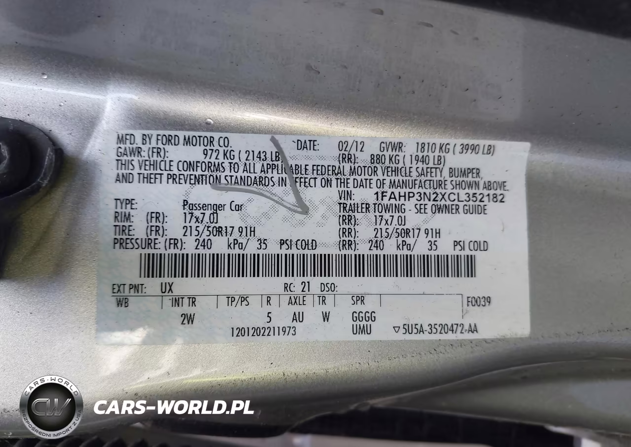 2012 Ford Focus Titanium VIN:1FAHP3N2XCL352182 - 9