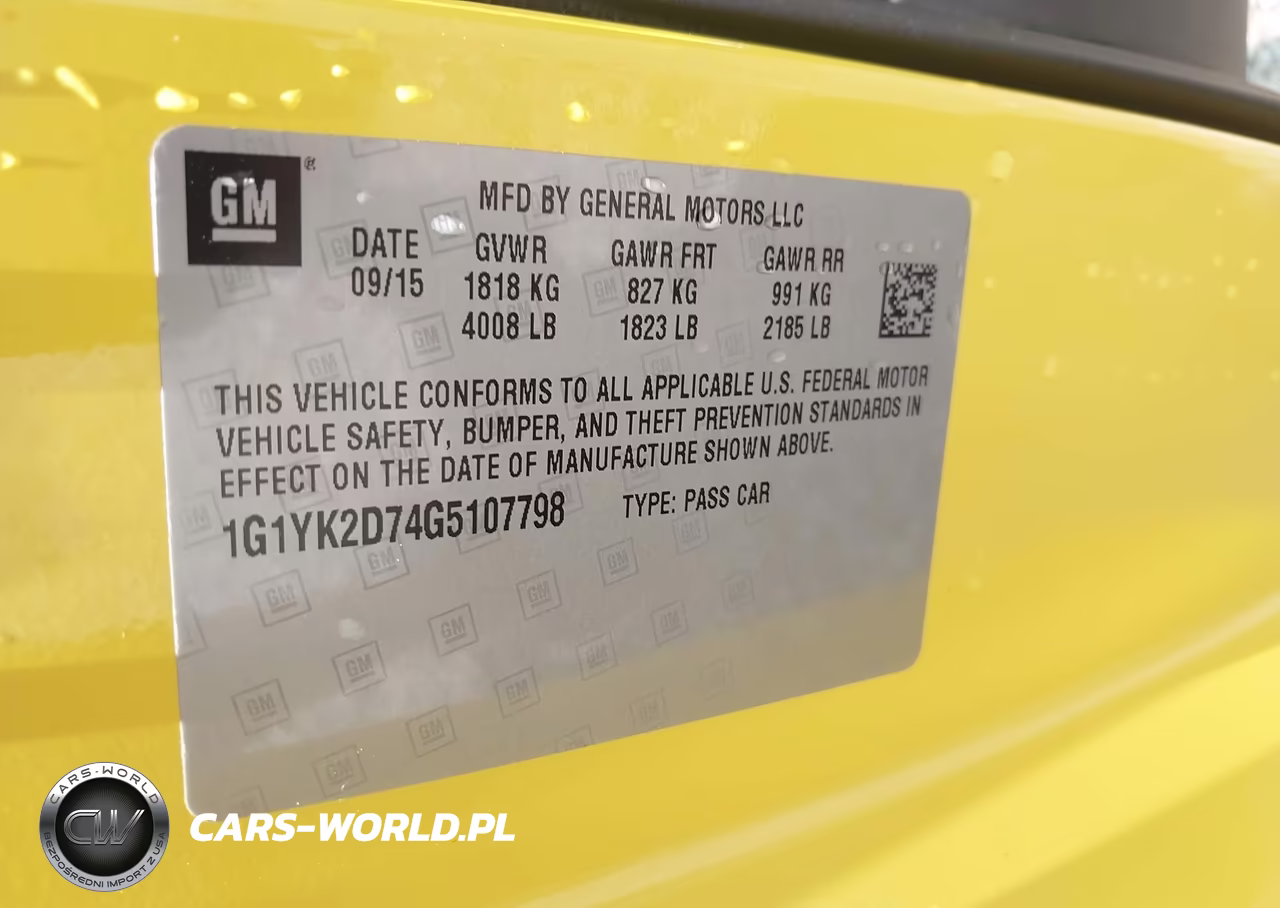 2016 Chevrolet Corvette Stingray Z51 VIN:1G1YK2D74G5107798 - 9