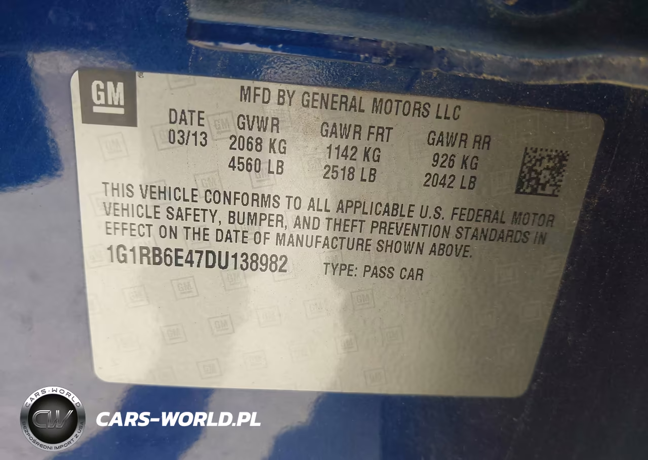 2013 Chevrolet Volt VIN:1G1RB6E47DU138982 - 9