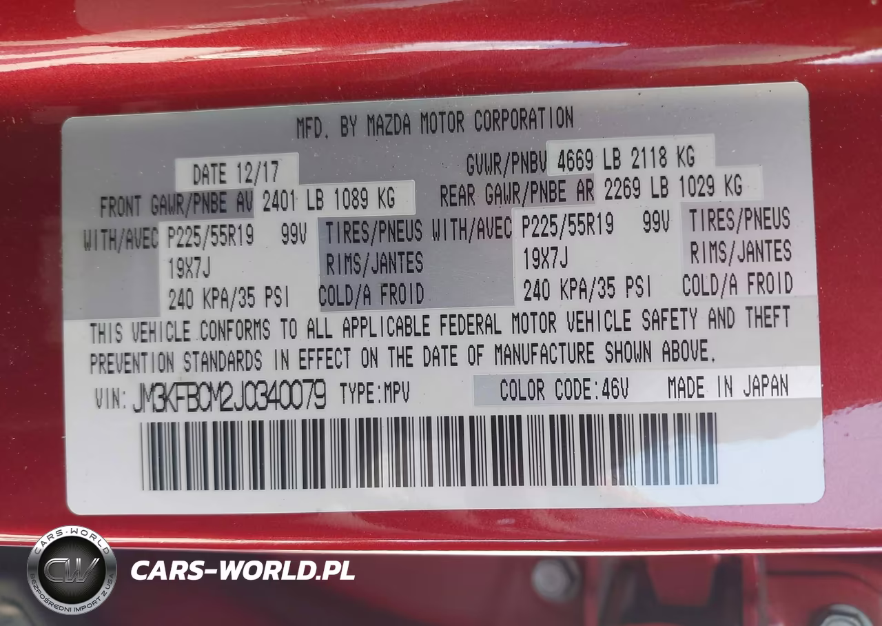 2018 Mazda Cx-5 Touring VIN:JM3KFBCM2J0340079 - 9