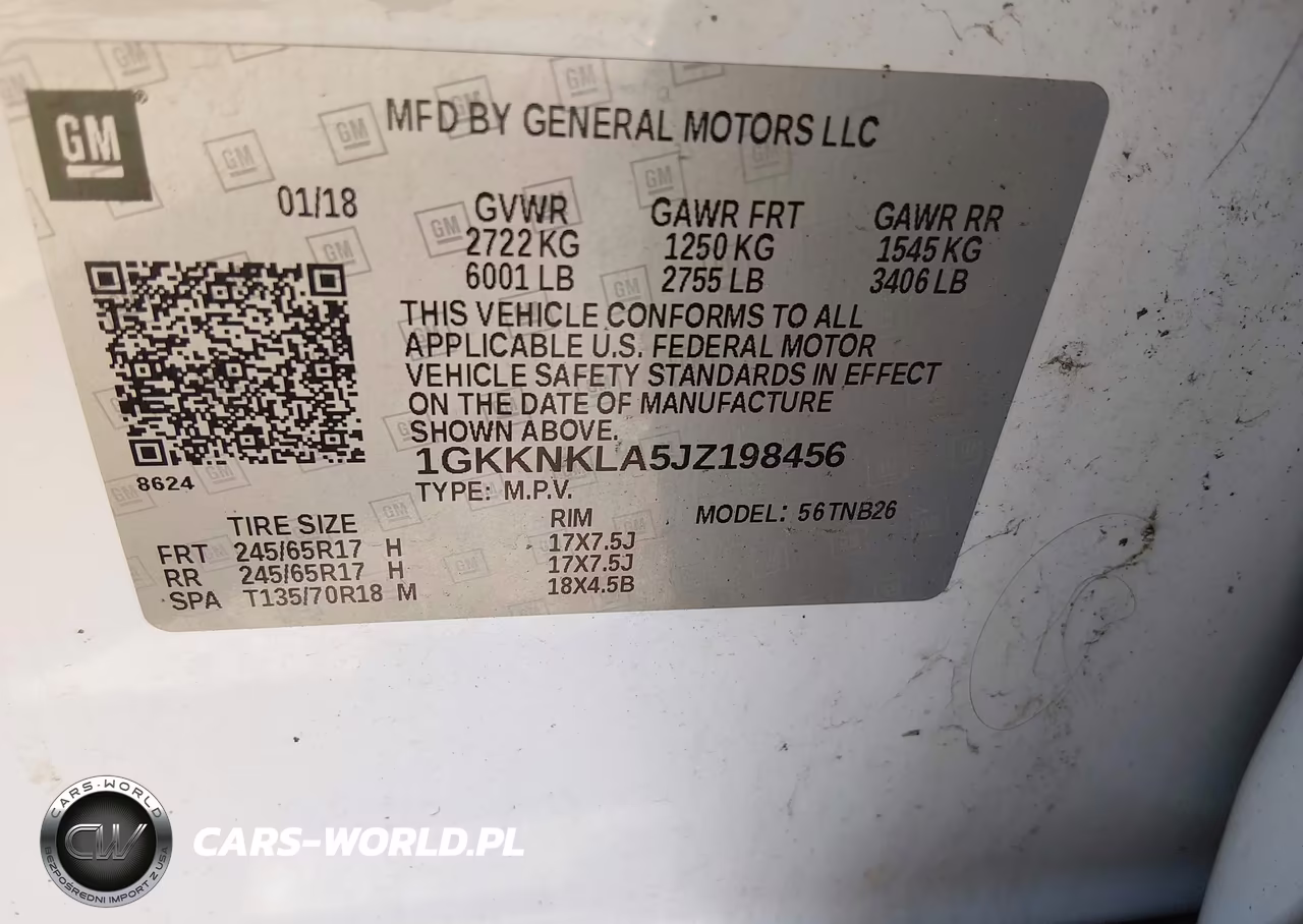 2018 GMC Acadia Sle-1 VIN:1GKKNKLA5JZ198456 - 9