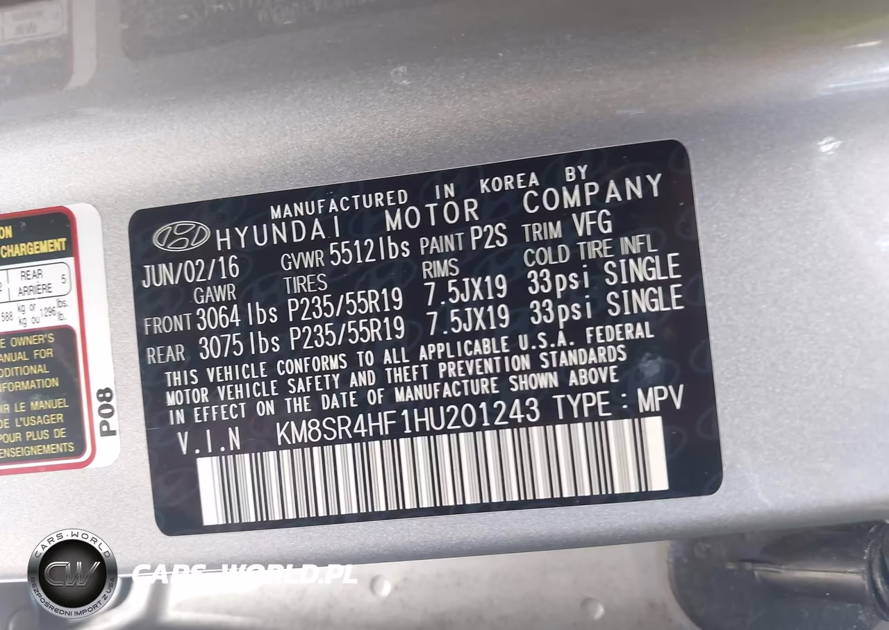 2017 Hyundai Santa Fe Se Ultimate VIN:KM8SR4HF1HU201243 - 9
