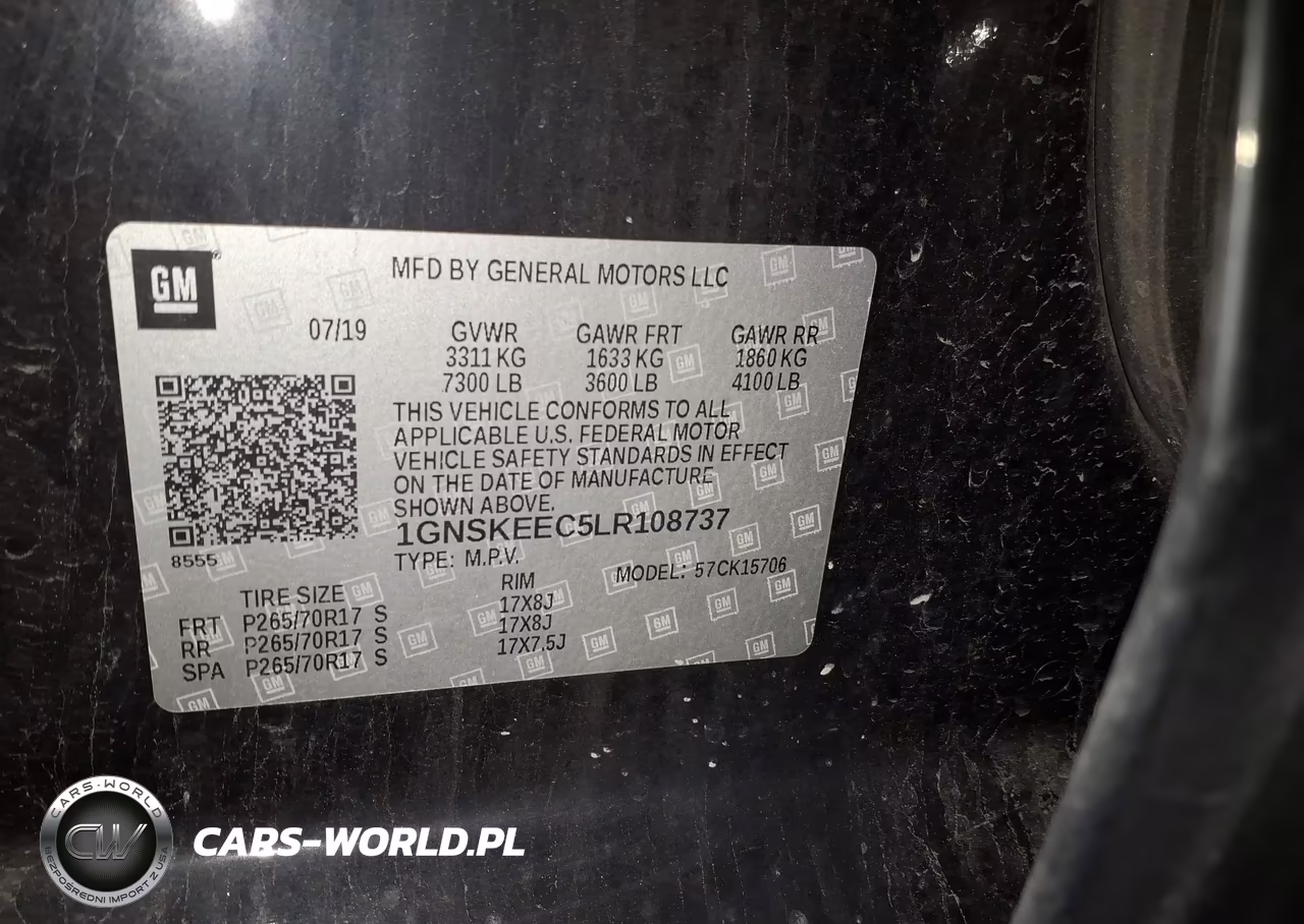 2020 Chevrolet Tahoe 4Wd Commercial Fleet VIN:1GNSKEEC5LR108737 - 9