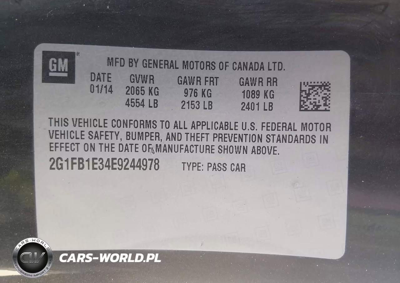 2014 Chevrolet Camaro 1Lt VIN:2G1FB1E34E9244978 - 9