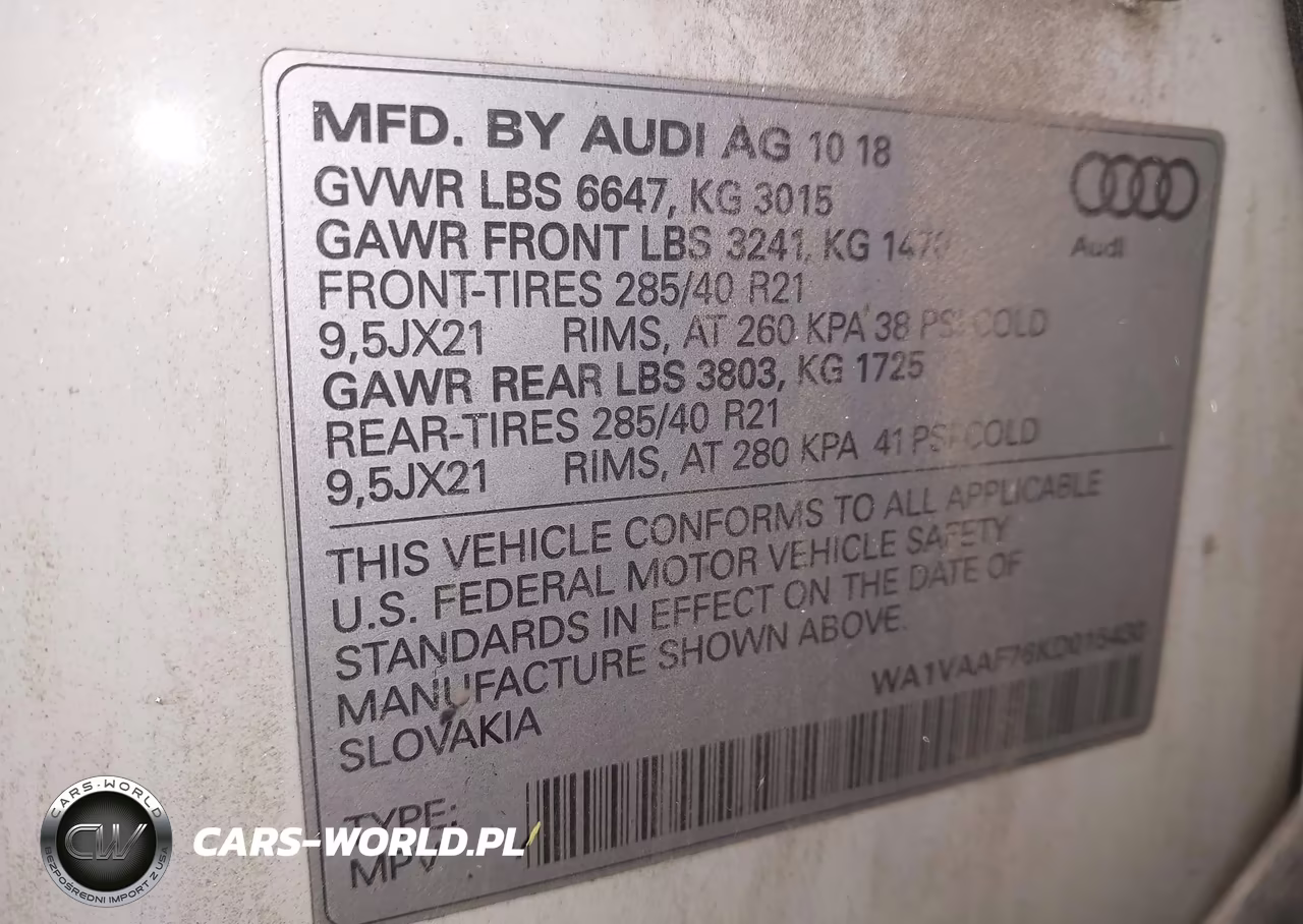 2019 Audi Q7 55 Premium VIN:WA1VAAF76KD015430 - 9