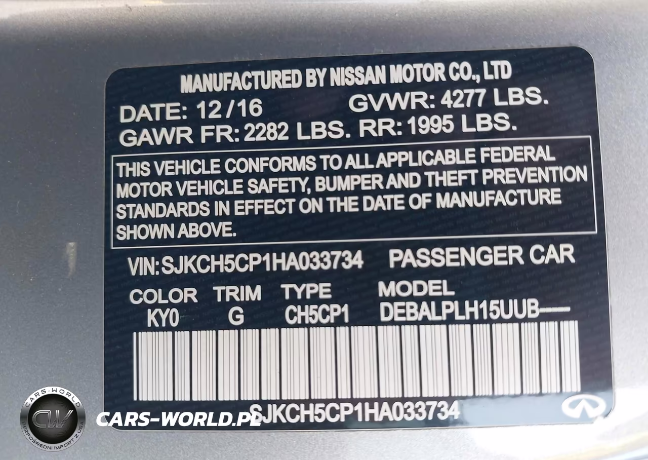 2017 Infiniti Qx30 VIN:SJKCH5CP1HA033734 - 9