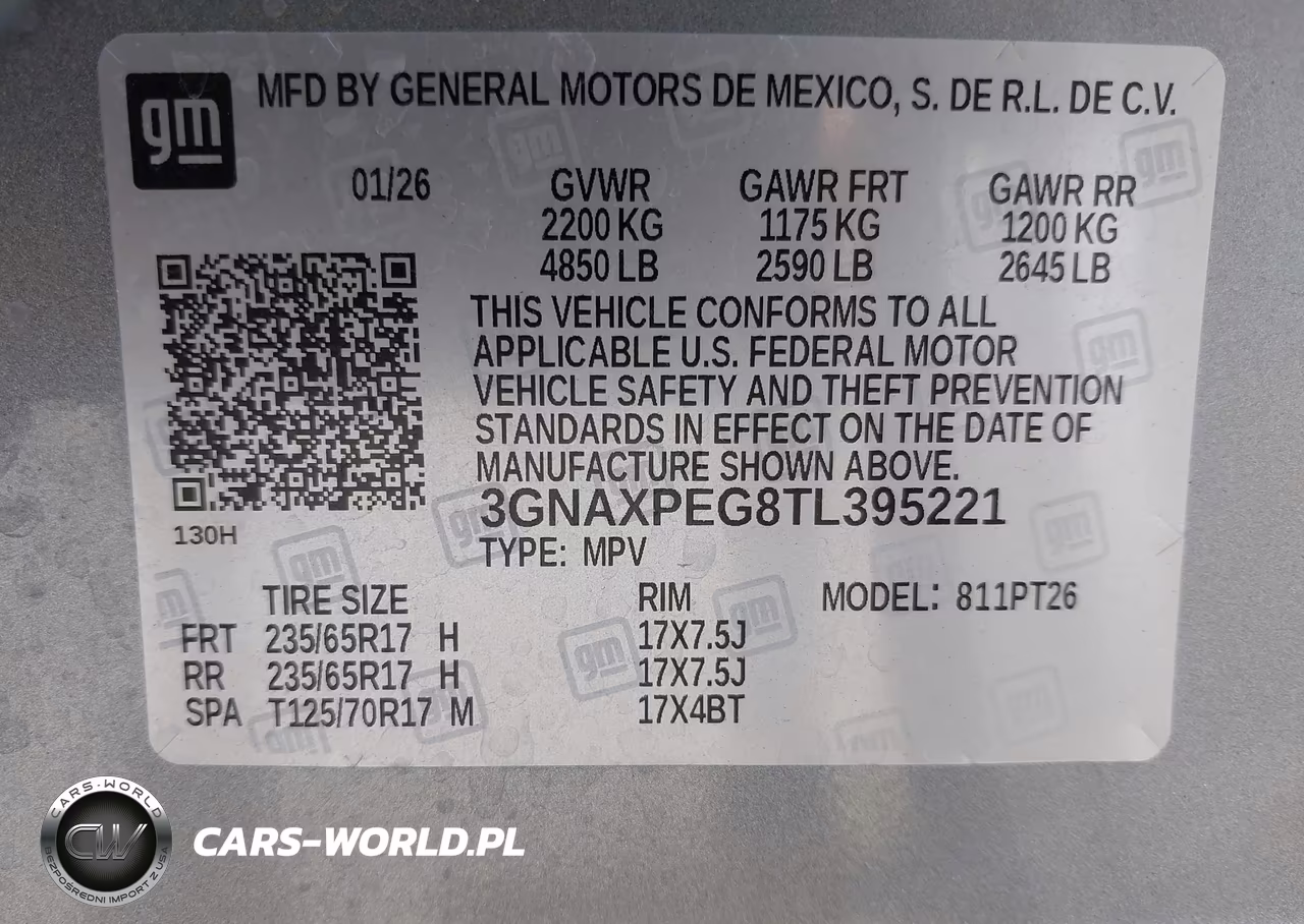 2026 Chevrolet Equinox Awd Lt VIN:3GNAXPEG8TL395221 - 9