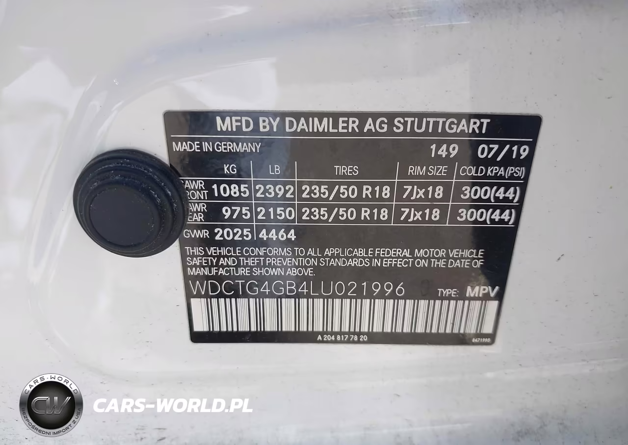 2020 Mercedes-Benz Gla 250 4Matic VIN:WDCTG4GB4LU021996 - 9