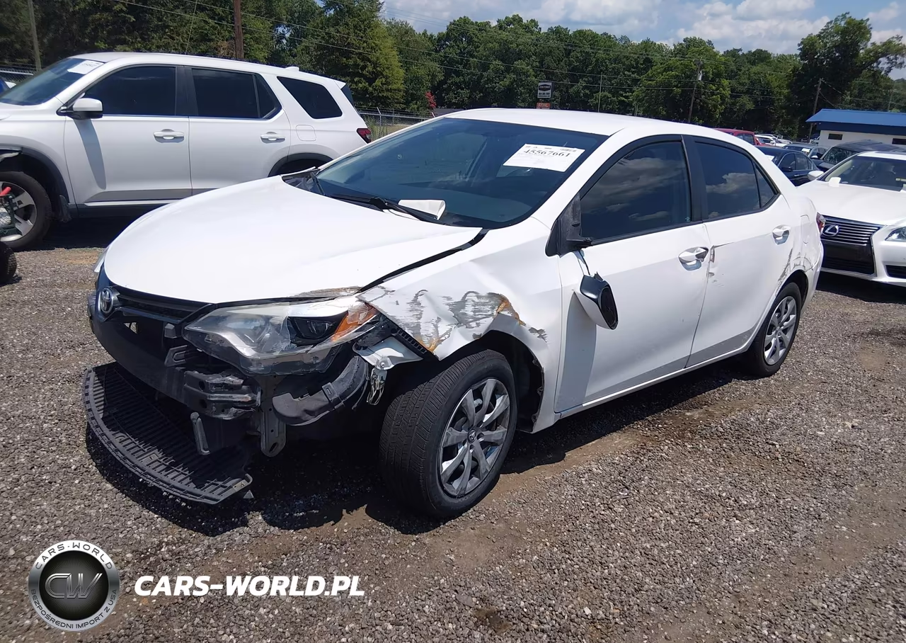 2016 Toyota Corolla Le VIN:5YFBURHE8GP551150 - 2