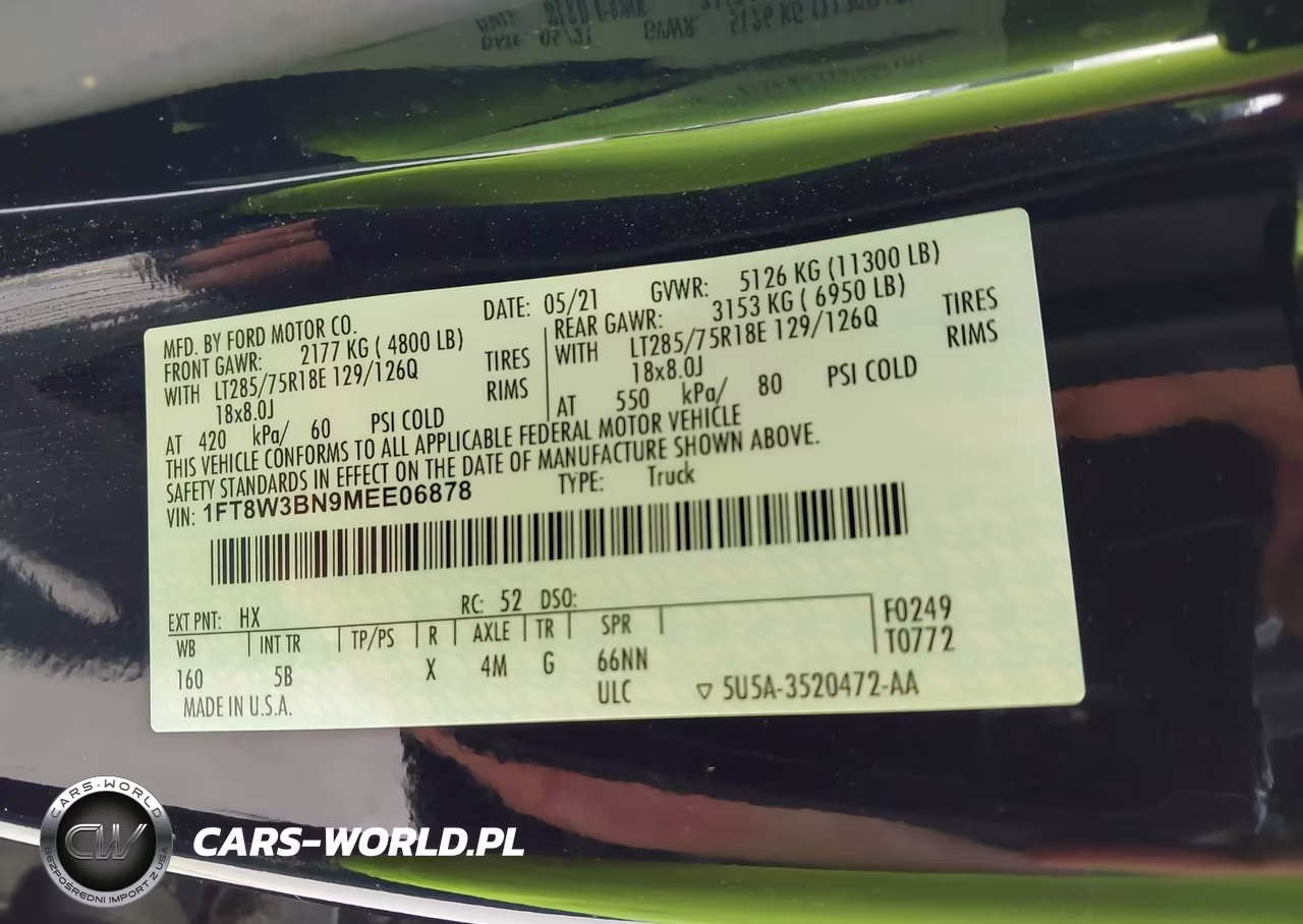 2021 Ford F-350 Lariat VIN:1FT8W3BN9MEE06878 - 8