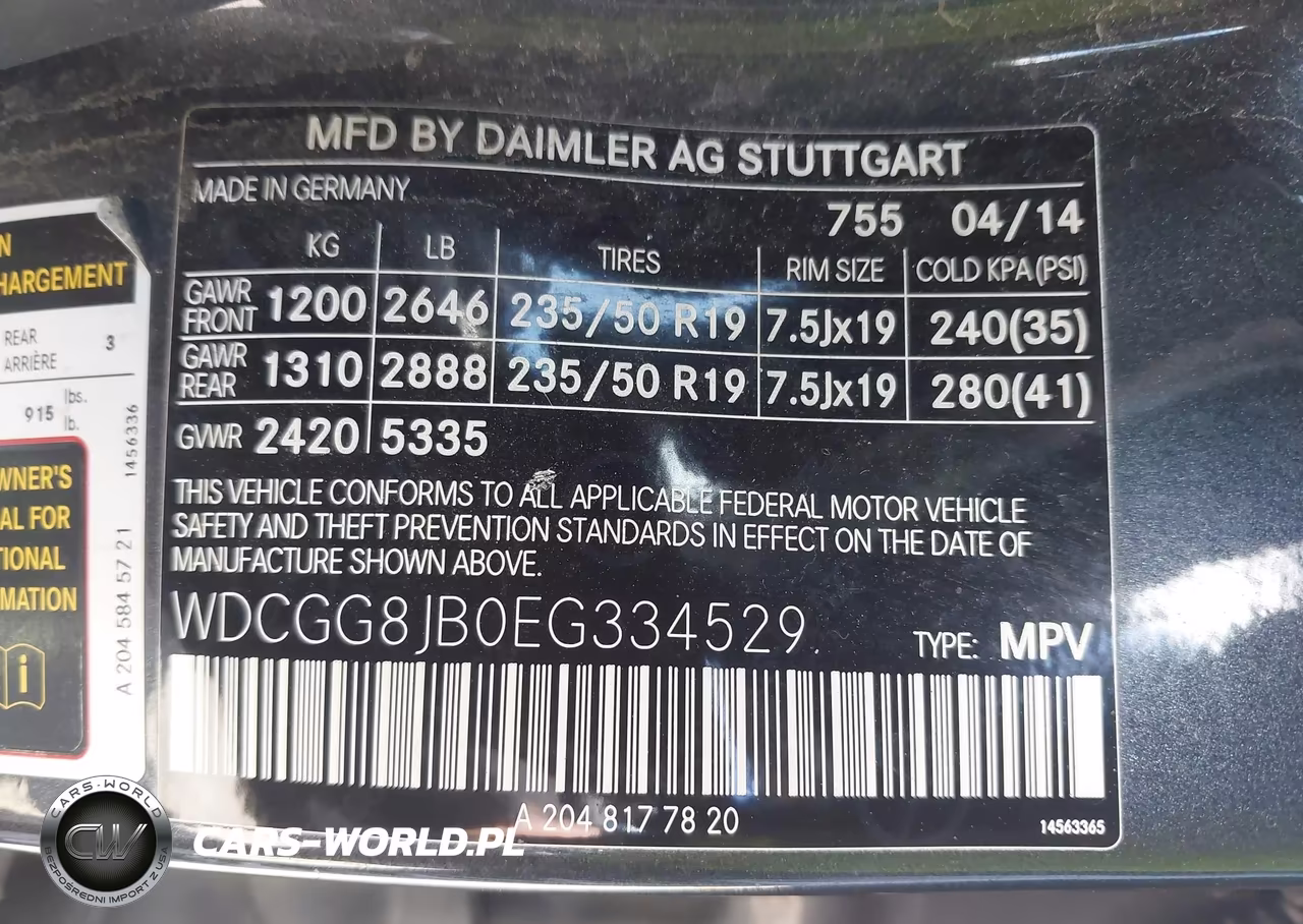 2014 Mercedes-Benz Glk 350 4Matic VIN:WDCGG8JB0EG334529 - 9