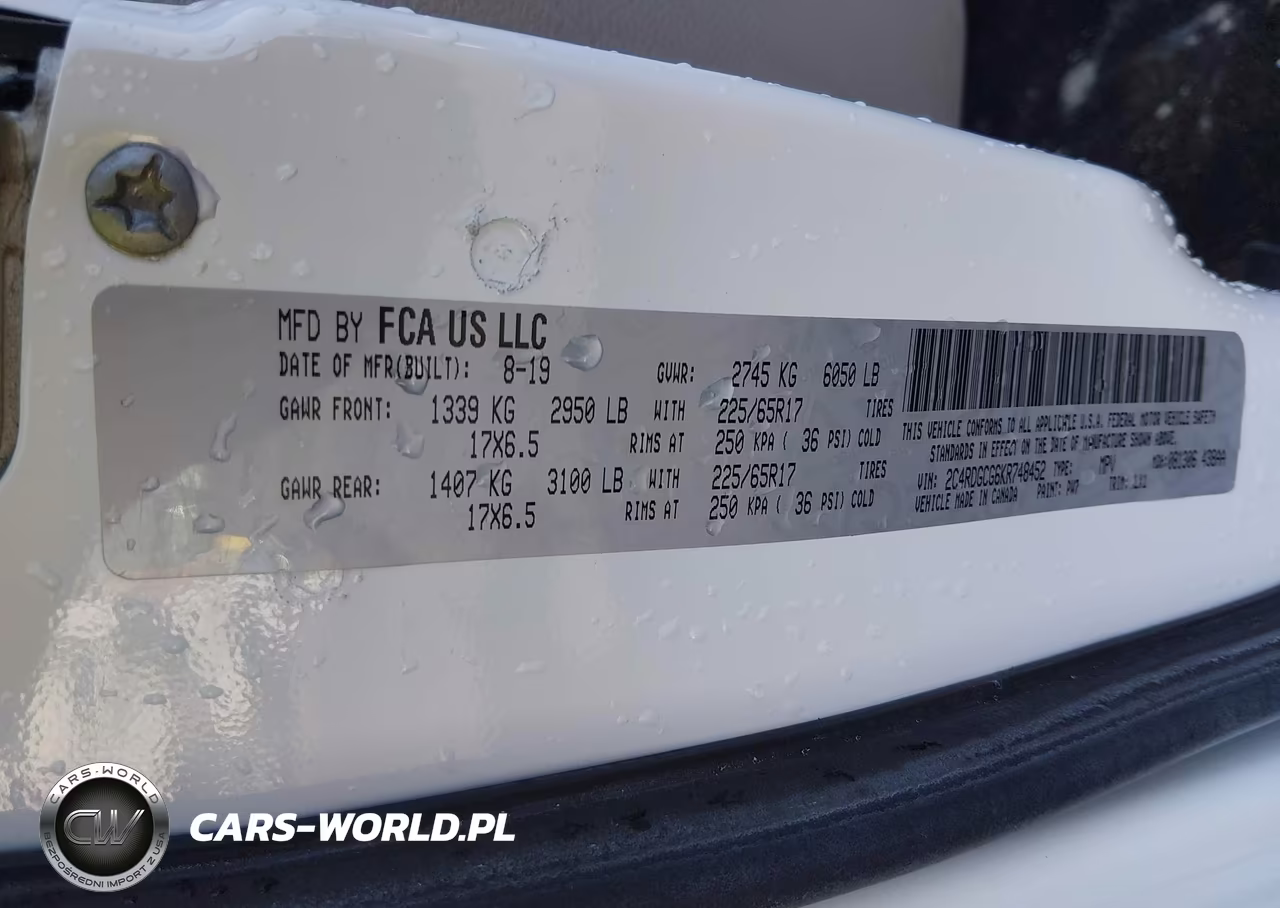 2019 Dodge Grand Caravan Sxt VIN:2C4RDGCG6KR748452 - 9