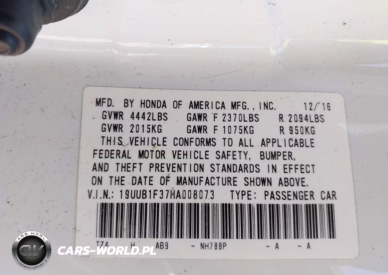 2017 Acura Tlx VIN:19UUB1F37HA008073 - 9