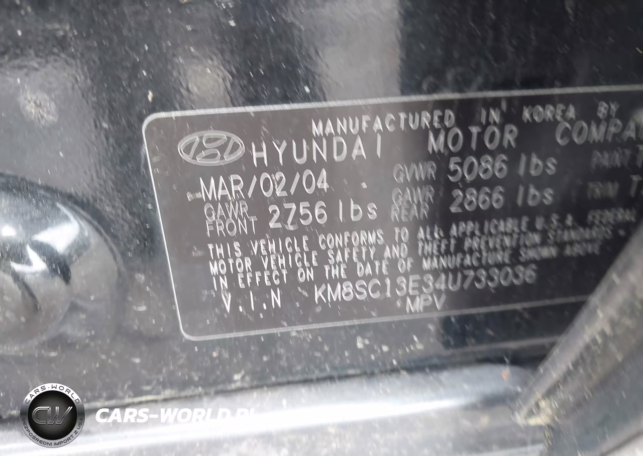 2004 Hyundai Santa Fe Gls-Lx VIN:KM8SC13E34U733036 - 9