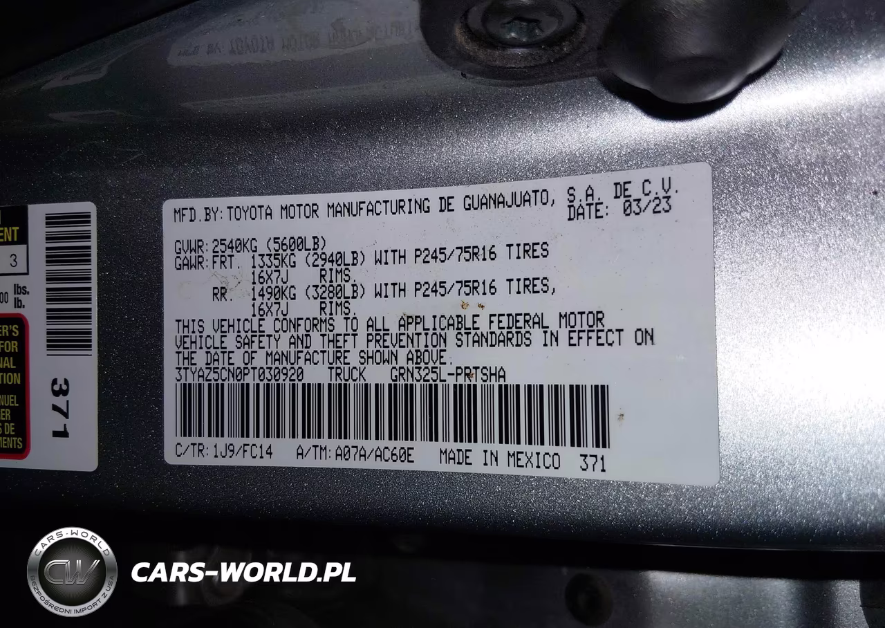 2023 Toyota Tacoma Sr5 V6 VIN:3TYAZ5CN0PT030920 - 9