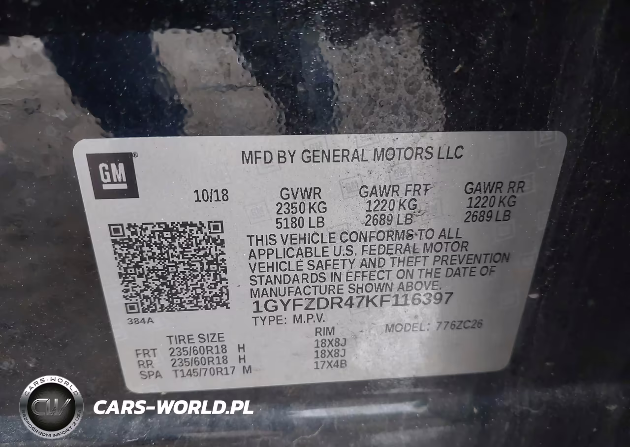2019 Cadillac Xt4 Premium Luxury VIN:1GYFZDR47KF116397 - 9