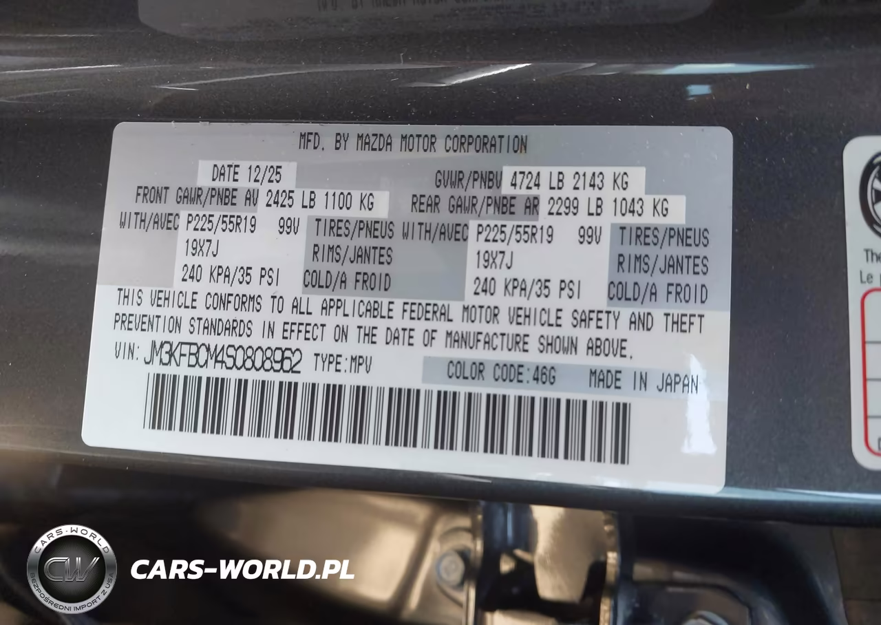 2025 Mazda Cx-5 2.5 S Preferred VIN:JM3KFBCM4S0808962 - 9