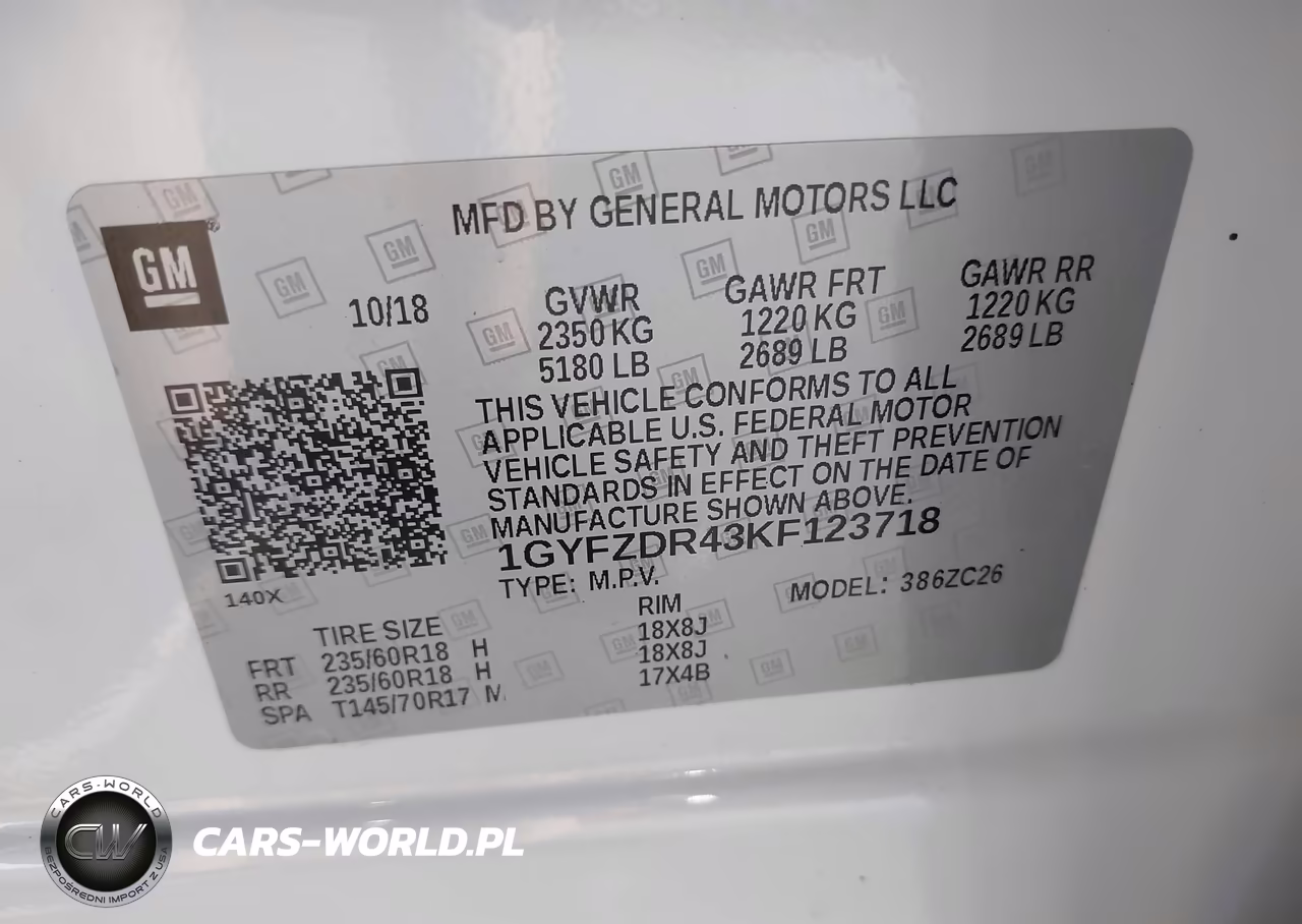 2019 Cadillac Xt4 Premium Luxury VIN:1GYFZDR43KF123718 - 9