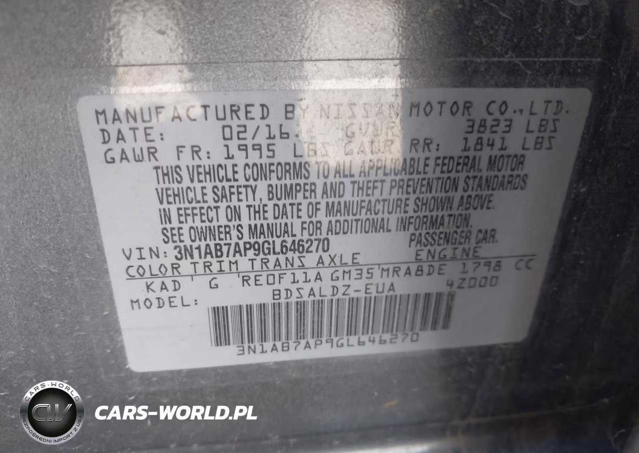 2016 Nissan Sentra Fe+ S-S-Sl-Sr-Sv VIN:3N1AB7AP9GL646270 - 9