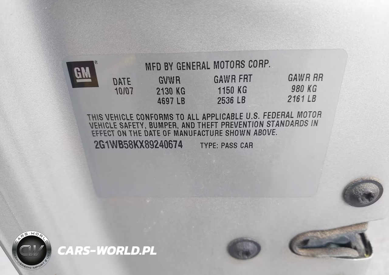 2008 Chevrolet Impala Ls VIN:2G1WB58KX89240674 - 9