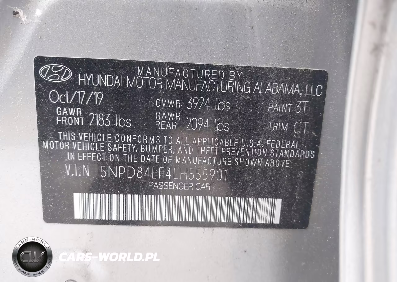 2020 Hyundai Elantra Sel VIN:5NPD84LF4LH555901 - 9
