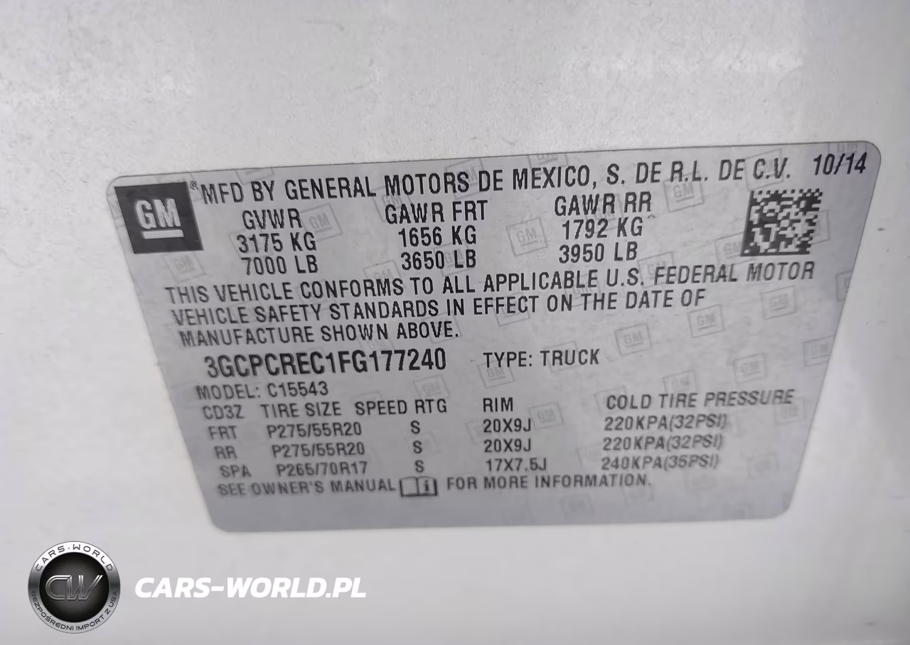 2015 Chevrolet Silverado 1500 Lt VIN:3GCPCREC1FG177240 - 9