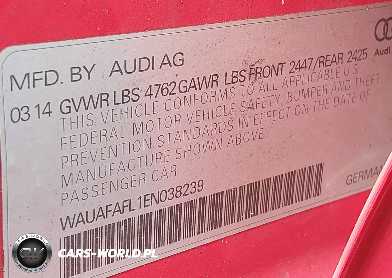 2014 Audi A4 2.0T Premium VIN:WAUAFAFL1EN038239 - 9
