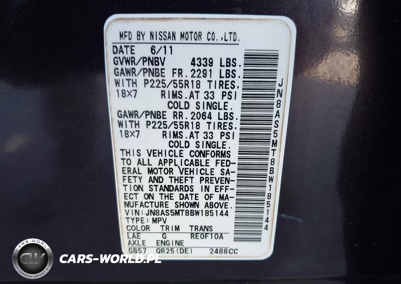 2011 Nissan Rogue Sv VIN:JN8AS5MT8BW185144 - 9