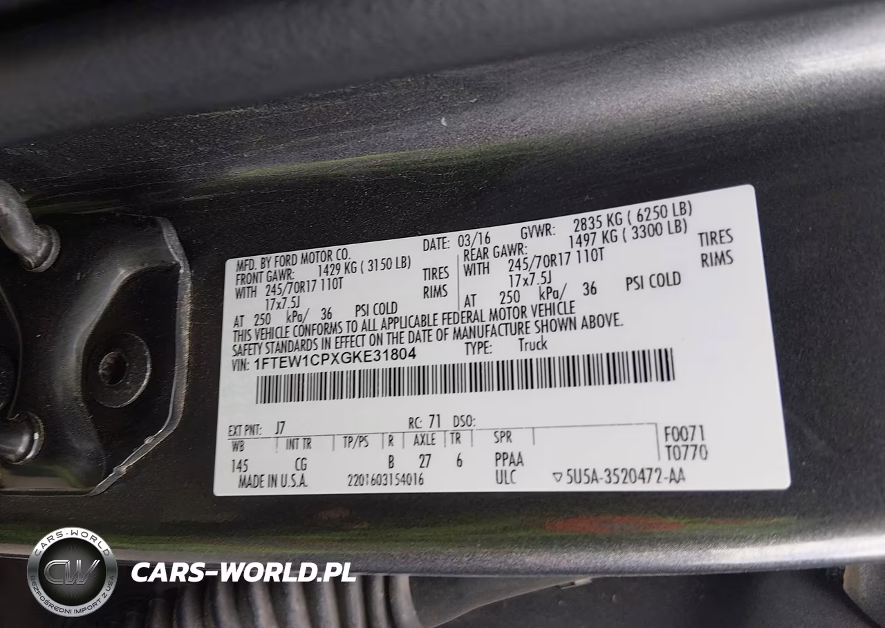 2016 Ford F-150 Xl VIN:1FTEW1CPXGKE31804 - 9